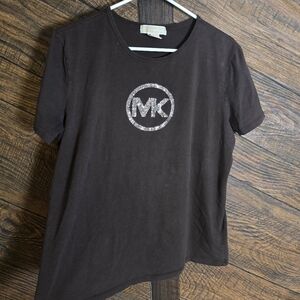 MICHAEL Michael Kors Chocolate MK Emblem Tee